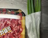 小ネギと豚肉のくるくる巻き☆蒸し野菜作り方1写真