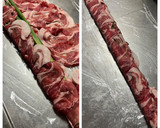 小ネギと豚肉のくるくる巻き☆蒸し野菜作り方3写真