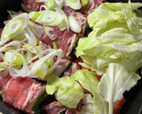 小ネギと豚肉のくるくる巻き☆蒸し野菜作り方4写真
