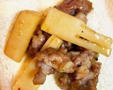 今朝の4w1hサンド「たけのこ×豚肉」作り方2写真