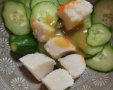 きゅうりとカニカマのからし酢味噌和え作り方2写真