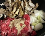 とろけるチーズ舞茸なす牛丼作り方3写真