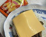とろけるチーズ舞茸なす牛丼作り方6写真