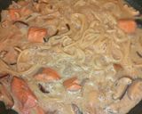 ☆簡単!キノコの香り漂う鮭豆乳パスタ☆作り方11写真
