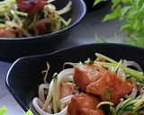 厚揚げともやしと豆苗の炒め物作り方8写真