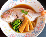 1尾丸ごとで食卓が華やかに♪鯛の煮付け作り方7写真