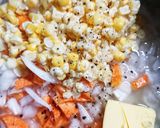コーンと人参の炊飯器ピラフ作り方5写真