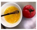 トマ卵炒め(定番/カレー／ベルのタレ味)作り方1写真