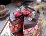 贅沢な生チョコ de 苺のフレジエ♤作り方72写真