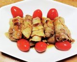 ゴボウの豚肉巻き～照り焼き風作り方8写真