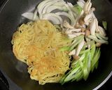 モッチモチ干しエビで塩焼きそば作り方4写真