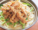 豚ひき肉ときゅうりのごまあごだし冷うどん作り方9写真