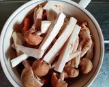 レンジで きのこと焼き海苔のスープ作り方5写真