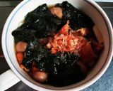 レンジで きのこと焼き海苔のスープ作り方9写真