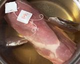 豚肉の紅茶煮梅タレ添え作り方1写真