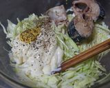 鯖缶コールスロー作り方1写真