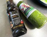 【サラダ】バジルソースと・バルサミコ酢作り方5写真