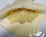 春巻きの皮でチーズじゃがりこ兜パイ作り方3写真