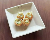 お弁当に♪ちくわくるくるお好み焼き風作り方4写真