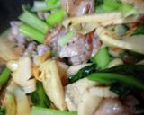 たけのこと豚肉と小松菜炒め作り方9写真