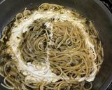 ワンパン海苔クリームパスタ作り方3写真