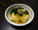 揚げ豆腐のほうれん草あん作り方5写真