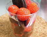 いちごとチョコカスタード盛っただけ!作り方4写真