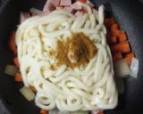 味噌カレー牛乳焼うどん作り方3写真
