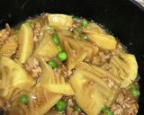新筍の鶏そぼろあん作り方4写真