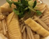 新筍、えのき、油揚げの煮物作り方4写真