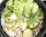 繊維質たっぷり　肉団子のお味噌汁作り方4写真