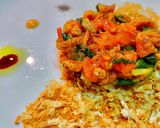 鶏皮フレークとトマトとほうれん草のソテー作り方10写真
