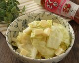 春キャベツとチーズのドレッシング和え作り方4写真