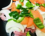 豚うすぎり肉のあまから酢豚風炒め。作り方2写真