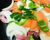 豚うすぎり肉のあまから酢豚風炒め。作り方2写真