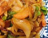 豚うすぎり肉のあまから酢豚風炒め。作り方4写真