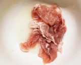 簡単きな粉洋風味噌味豚こま大根青椒肉絲風作り方1写真