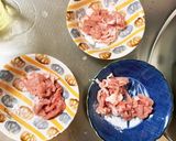 簡単きな粉洋風味噌味豚こま大根青椒肉絲風作り方3写真
