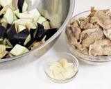 鶏皮と茄子の味噌炒め作り方4写真