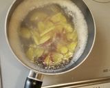 さつまいもと麩のお味噌汁作り方3写真