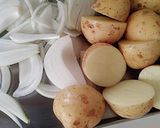 新じゃがと新玉ねぎのコトコト煮作り方1写真