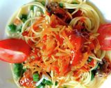 新玉ねぎとイワシのトマトパッツァパスタ作り方10写真