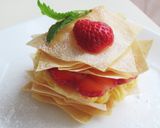 春巻きの皮で!いちごのミルフィーユパイ作り方9写真
