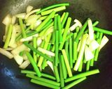 豚肉とにんにくの芽オイスター炒め作り方4写真