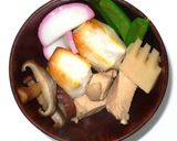 鶏胸肉の雑煮（ぞうに）作り方16写真