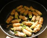 肉巻きキャベツのニンニク味噌炒め作り方4写真