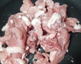 豚コマとオクラのピリ辛炒め★わっぱ弁当作り方3写真