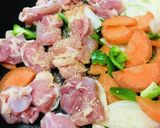 フライパンで作る●ポークチーズカレー作り方1写真