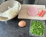醤油風カニカマチャーハン作り方1写真