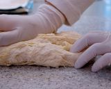 手ごねで作る☆大きな丸パン コブローフ作り方10写真